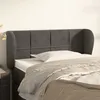 Image de Tête De Lit Avec Oreilles Gris Foncé 83x23x78/88 Cm Velours Vidaxl