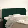 Image de Tête De Lit Avec Oreilles Vert Foncé 83x23x78/88 Cm Velours Vidaxl