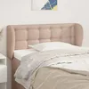 Image de Tête De Lit Avec Oreilles Cappuccino 93x23x78/88 Cm Similicuir Vidaxl
