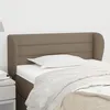 Image de Tête De Lit Avec Oreilles Taupe 83x23x78/88 Cm Tissu Vidaxl