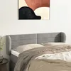 Image de Tête De Lit Avec Oreilles Gris Clair 147x23x78/88 Cm Velours Vidaxl