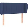 Image de Tête De Lit Avec Oreilles Bleu 93x23x78/88 Cm Tissu Vidaxl
