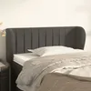 Image de vidaXL Tête de lit avec oreilles Gris foncé 93x23x78-88 cm Velours3117419