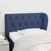 Image de Tête De Lit Avec Oreilles Bleu 83x23x78/88 Cm Tissu Vidaxl