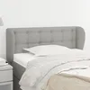 Image de Tête De Lit Avec Oreilles Gris Clair 93x23x78/88 Cm Tissu Vidaxl
