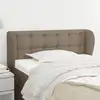 Image de Tête De Lit Avec Oreilles Taupe 93x23x78/88 Cm Tissu Vidaxl