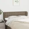 Image de Tête De Lit Avec Oreilles Taupe 147x23x78/88 Cm Tissu Vidaxl