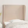 Image de Tête De Lit Avec Oreilles Cappuccino 93x23x118/128cm Similicuir Vidaxl