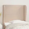 Image de Tête De Lit Avec Oreilles Cappuccino 103x23x118/128 Cm Vidaxl