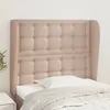 Image de Tête De Lit Avec Oreilles Cappuccino 103x23x118/128 Cm Vidaxl