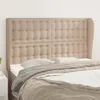 Image de Tête De Lit Avec Oreilles Cappuccino 147x23x118/128 Cm Vidaxl