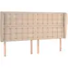 Image de Tête De Lit Avec Oreilles Cappuccino 203x23x118/128 Cm Vidaxl