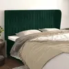 Image de vidaXL Tête de lit avec oreilles Vert foncé 163x23x118/128 cm Velours 3118251