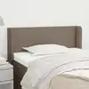 Image de Tête De Lit Avec Oreilles Taupe 83x16x78/88 Cm Tissu Vidaxl