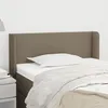 Image de Tête De Lit Avec Oreilles Taupe 103x16x78/88 Cm Tissu Vidaxl