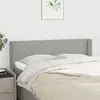 Image de Tête De Lit Avec Oreilles Gris Clair 147x16x78/88 Cm Tissu Vidaxl