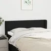 Image de vidaXL Tête de lit avec oreilles Noir 147x16x78-88 cm Tissu3118488