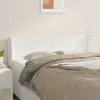 Image de Tête De Lit Avec Oreilles Blanc 147x16x78/88 Cm Similicuir Vidaxl