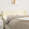Image de Tête De Lit Avec Oreilles Crème 147x16x78/88 Cm Similicuir Vidaxl