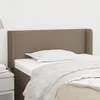 Image de Tête De Lit Avec Oreilles Taupe 93x16x78/88 Cm Tissu Vidaxl