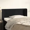 Image de Tête De Lit Avec Oreilles Noir 103x16x78/88 Cm Velours Vidaxl