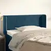 Image de Tête De Lit Avec Oreilles Bleu Foncé 103x16x78/88 Cm Velours Vidaxl