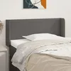 Image de Tête De Lit Avec Oreilles Gris 103x16x78/88 Cm Similicuir Vidaxl