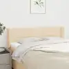 Image de Tête De Lit Avec Oreilles Crème 147x16x78/88 Cm Tissu Vidaxl