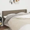 Image de Tête De Lit Avec Oreilles Taupe 163x16x78/88 Cm Tissu Vidaxl