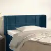 Image de Tête De Lit Avec Oreilles Bleu Foncé 83x16x78/88 Cm Velours Vidaxl