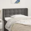 Image de Tête De Lit Avec Oreilles Gris 103x16x78/88 Cm Similicuir Vidaxl