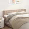 Image de Tête De Lit Avec Oreilles Cappuccino 163x16x78/88 Cm Similicuir Vidaxl