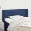 Image de Tête De Lit Avec Oreilles Bleu 103x16x78/88 Cm Tissu Vidaxl
