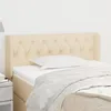 Image de vidaXL Tête de lit avec oreilles Crème 93x16x78-88 cm Tissu3119091