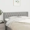 Image de Tête De Lit Avec Oreilles Gris Clair 147x16x78/88 Cm Tissu Vidaxl