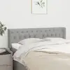 Image de Tête De Lit Avec Oreilles Gris Clair 163x16x78/88 Cm Tissu Vidaxl