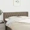 Image de Tête De Lit Avec Oreilles Taupe 163x16x78/88 Cm Tissu Vidaxl