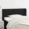 Image de Tête De Lit Avec Oreilles Noir 83x16x78/88 Cm Tissu Vidaxl