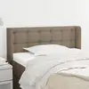 Image de Tête De Lit Avec Oreilles Taupe 93x16x78/88 Cm Tissu Vidaxl