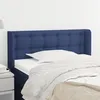 Image de Tête De Lit Avec Oreilles Bleu 93x16x78/88 Cm Tissu Vidaxl