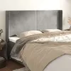 Image de Tête De Lit Avec Oreilles Gris Clair 163x16x118/128 Cm Velours Vidaxl