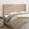 Image de Tête De Lit Avec Oreilles Cappuccino 163x16x118/128 Cm Vidaxl