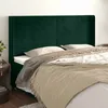 Image de vidaXL Tête de lit avec oreilles Vert foncé 163x16x118/128 cm Velours 3119777