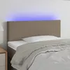 Image de Tête De Lit À Led Taupe 90x5x78/88 Cm Tissu Vidaxl