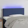 Image de Tête De Lit À Led Bleu 90x5x78/88 Cm Tissu Vidaxl