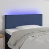 Image de Tête De Lit À Led Bleu 100x5x78/88 Cm Tissu Vidaxl