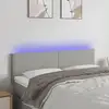 Image de Tête De Lit À Led Gris Clair 144x5x78/88 Cm Tissu Vidaxl