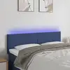 Image de Tête De Lit À Led Bleu 144x5x78/88 Cm Tissu Vidaxl