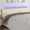 Image de Tête De Lit À Led Crème 160x5x78/88 Cm Tissu Vidaxl