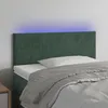 Image de vidaXL Tête de Lit à LED Meuble de Chambre à Coucher Accessoire de Lit Simple Tête de Cadre de Lit Intérieur Vert Foncé 3121365
